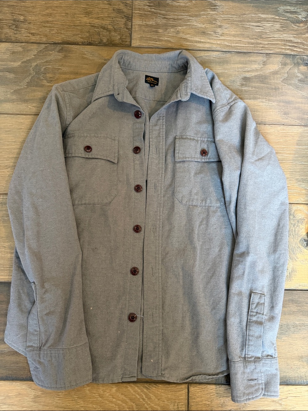 L.L. Bean Men's Light Gray Shirt Jacket